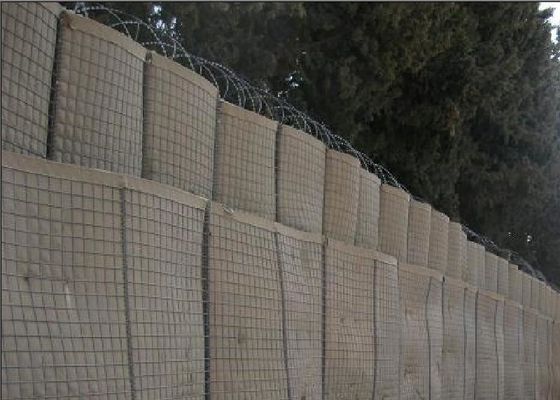 دیوار سد Hesco نظامی قابل بازیابی چند سلولی